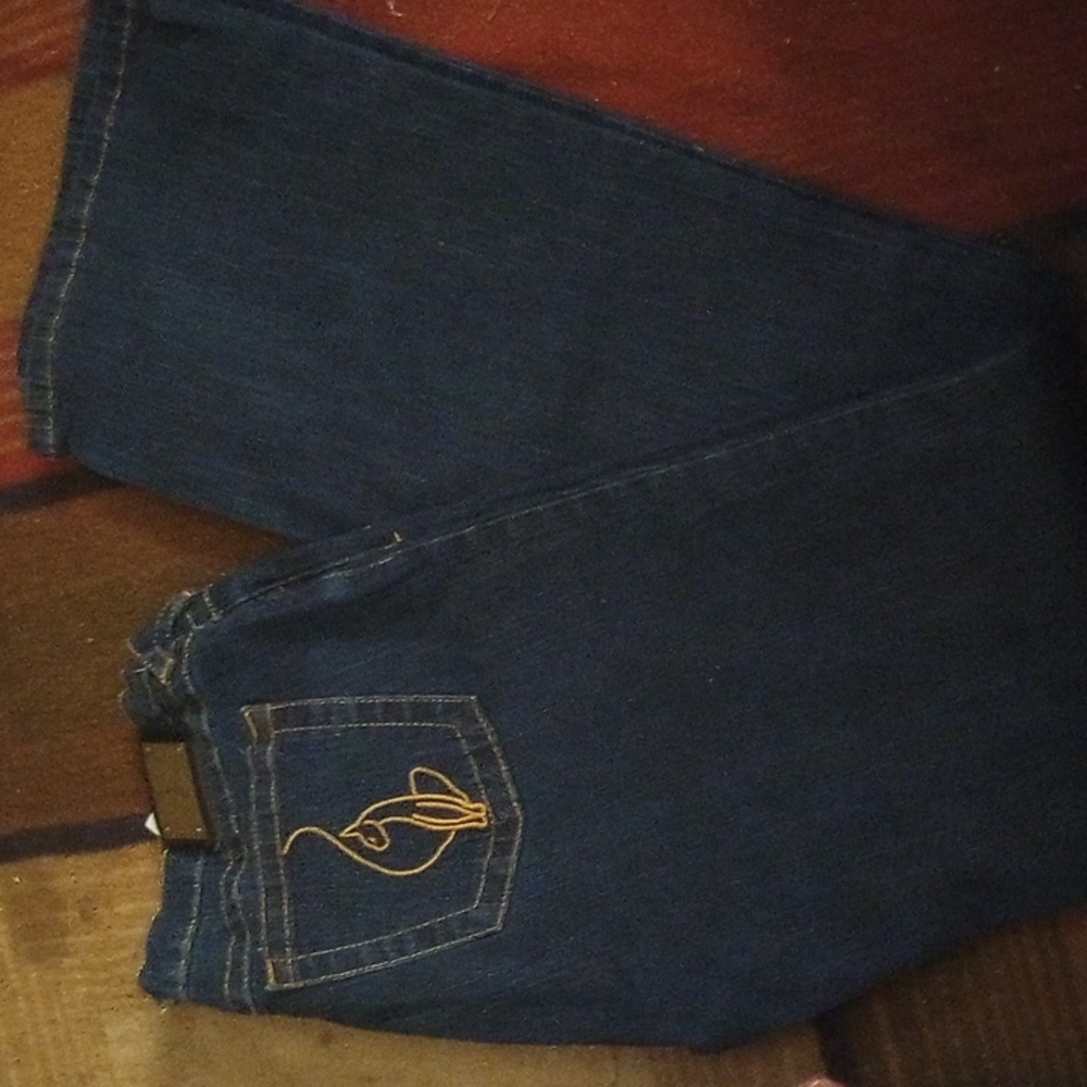 13 Baby Phat W34 L32 dark flare Jeans